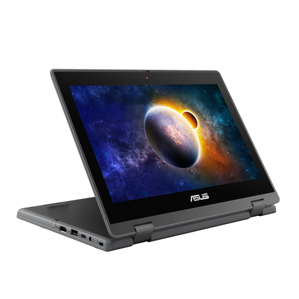 Asus BR1100F BR1100FKA-XS04T 11.6" Touchscreen Rugged Notebook - HD - 1366 X 768 - Intel Celeron N4500 Dual-Core (2 Core) 1.10 GHz - 4 GB RAM - 128 GB Flash Memory - Dark Gray - Windows 10 Pro - Intel UHD Graphics - In-Plane Switching (IPS) Technolog (Pen Included)
