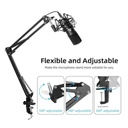 MAONO B01 Microphone Suspension Boom Scissor Arm Stand