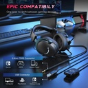 Fifine AmpliGame H9 7.1 Stereo Noise Cancelling Over-Ear Headphones Wired USB Gaming Headphones With Microphone 
