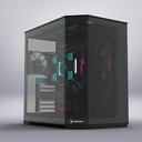 GamePower WarCry Edge 1x Black Fan Type-C Gaming Case