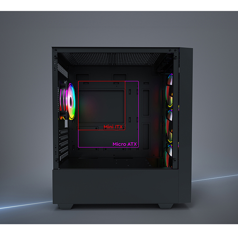 GAMEPOWER Manta ARGB Gaming Case (Empty - 500W - 700W)