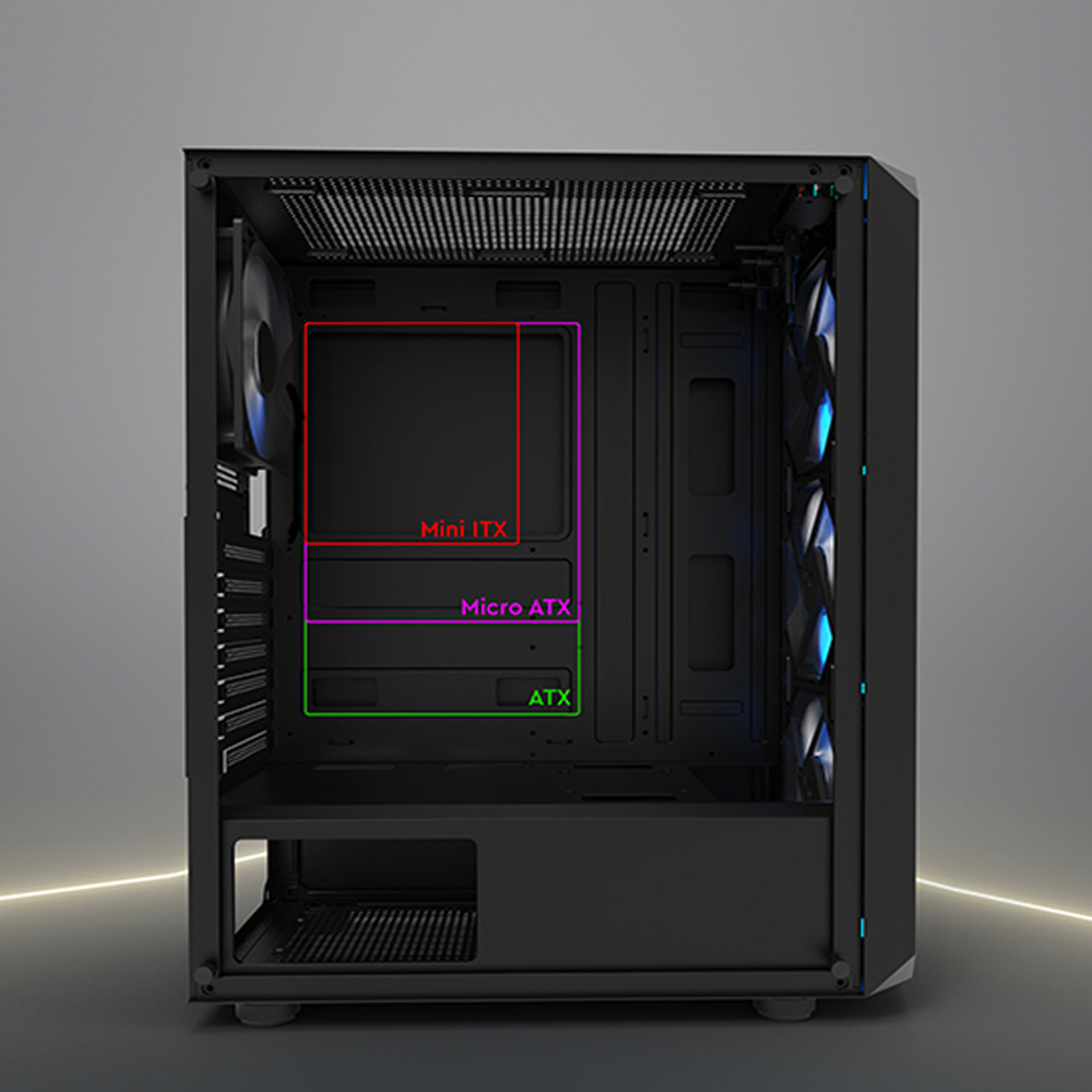 GAMEPOWER Aura ARGB Gaming PC Case