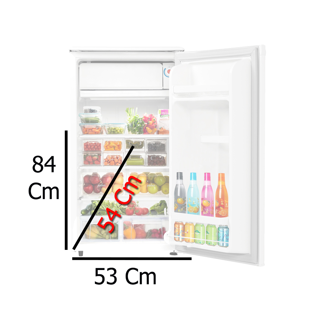 PROCOOL XR-120 Mini Refrigerator, 84x53x54cm, 137L, White