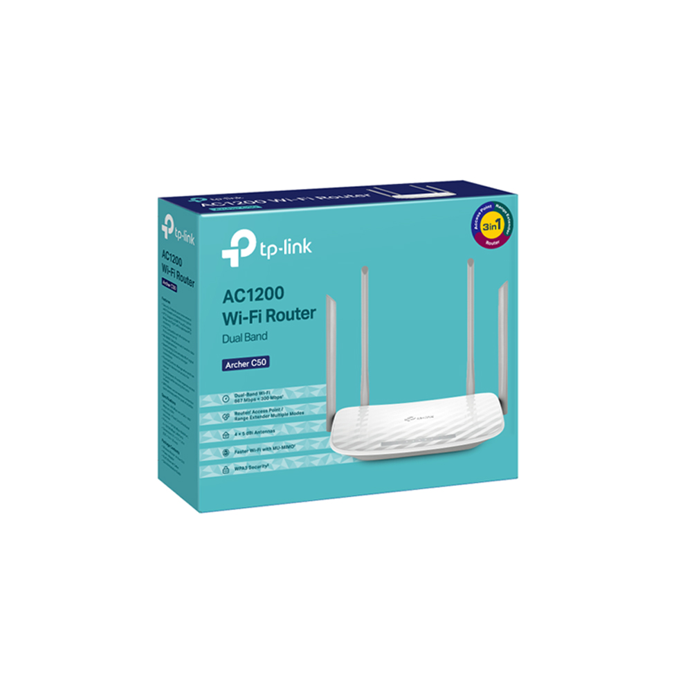 TP-Link Archer C50 AC1200 Dual Band WiFi Router