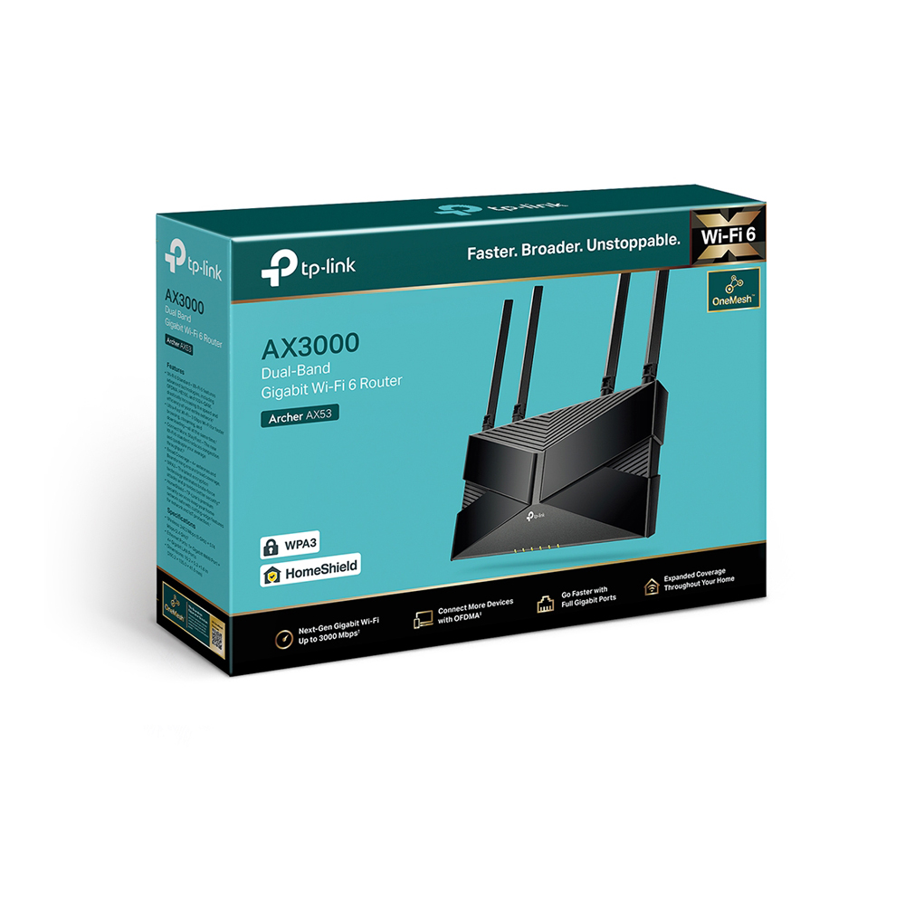 TP-Link Archer AX53 3000Mbps Wi-Fi 6 Dual Band Gigabit Router