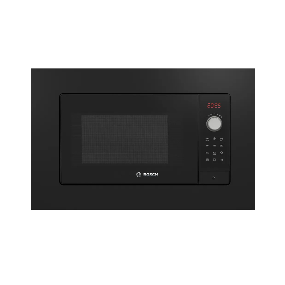 BOSCH BEL653MB3  Series 2 Built-In Microwave Oven 59x38cm Black with 3 different heating programs and 5-stage GRILL