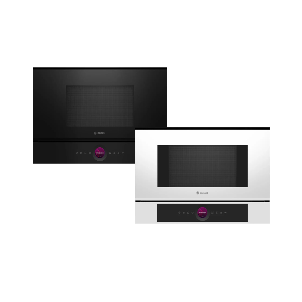 BOSCH Series 8 Built-In Microwave Black and White (BFL7221W1 - BFL7221B1)