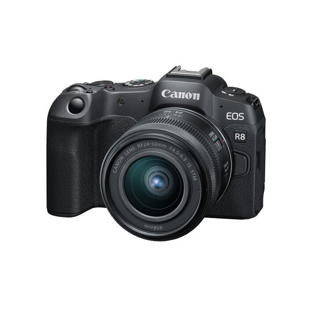 Canon EOS R8 with RF 24-50 F/4.5-6.3  IS STM Lens