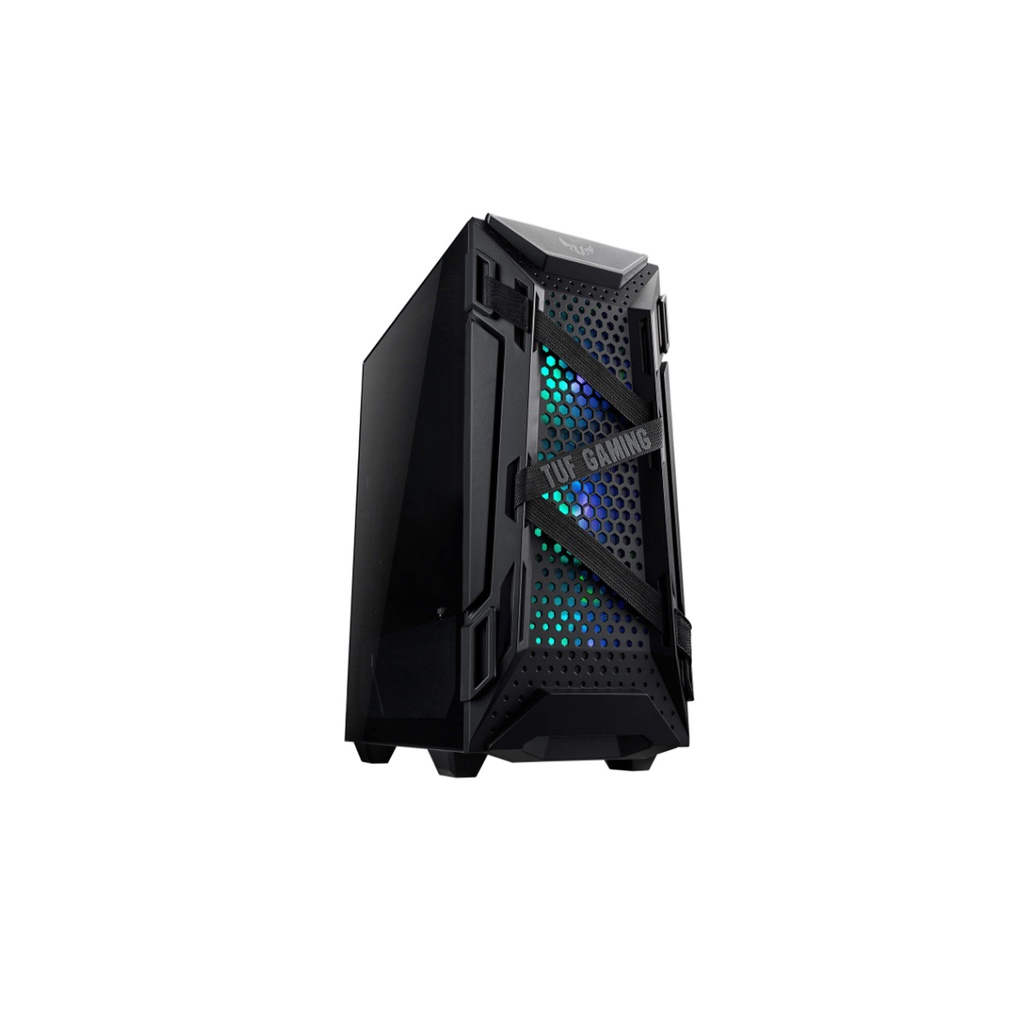 ASUS TUF Gaming GT301 Mid-Tower Compact Case ATX Honeycomb Front Panel 120mm AURA Addressable RBG Fans Headphone Hanger and 360mm radiator support 2 x USB 3.2