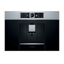 BOSCH CTL636ES1 Series 8 Built-In Fully Automatic Coffee Machine, 19.0 bar, water tank 2.4L, milk container 0.5L, 1600W, stainless steel/black