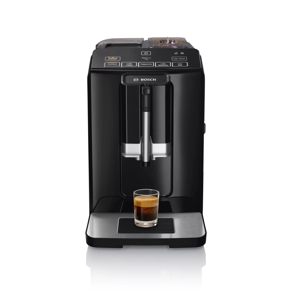 BOSCH TIS30129RW Fully automatic coffee machine VeroCup 100, 15bar, 1.4L, 1300W, Black