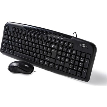 Hiper KM-4000/M-350 Black USB Multimedia Keyboard and Mouse Set