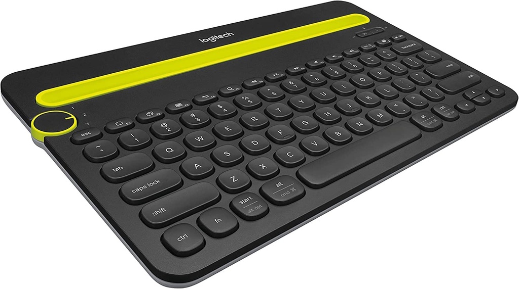 Logitech Bluetooth Multi-Device Keyboard K480 – Black – Works with Windows and Mac Computers, Android and iOS Tablets and Smartphones