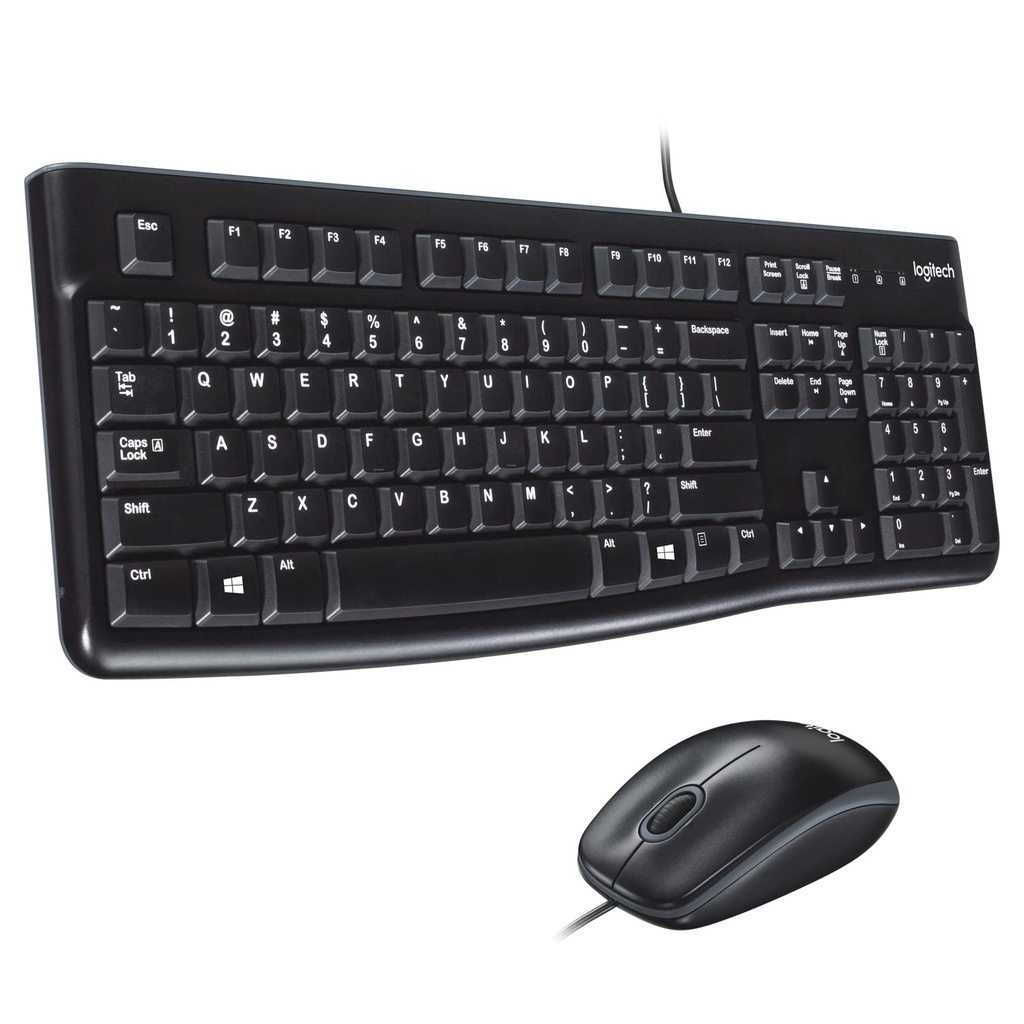 Logitech MK120 Wired USB Keyboard and Mouse Set