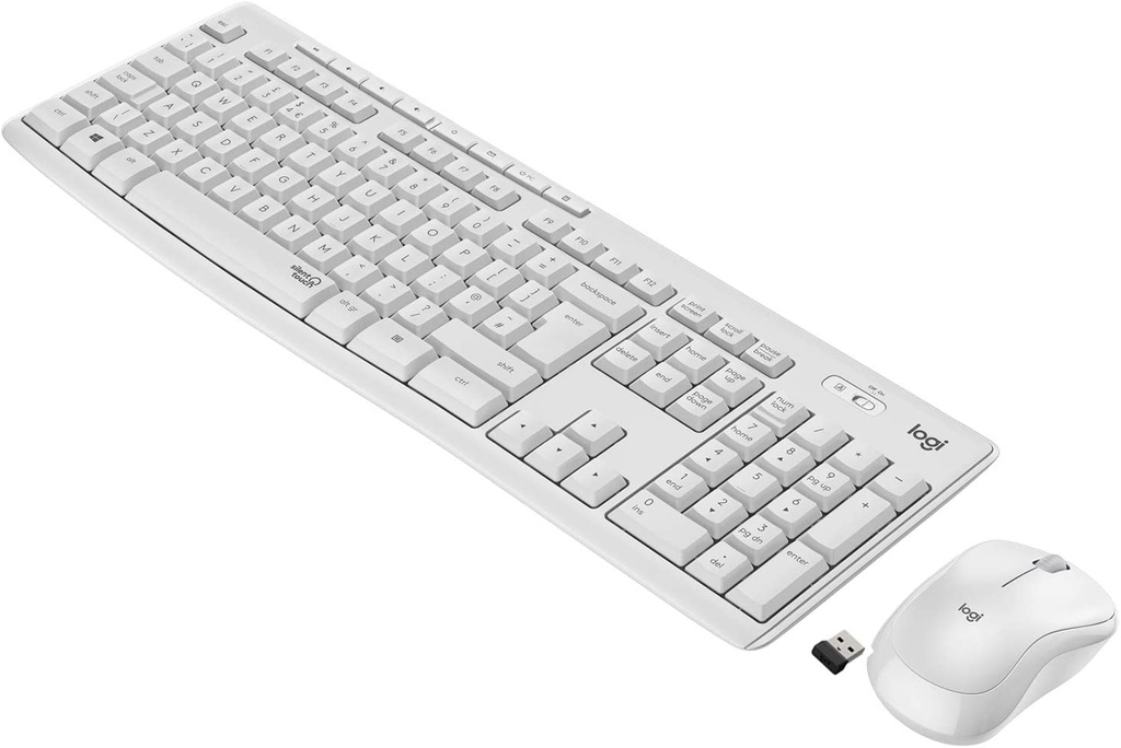 Logitech MK295 Silent Wireless Turkish Keyboard Mouse Set - White