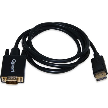 QPORT Q-DPV Display Port(M) To VGA(M) 1.8M Cable Converter