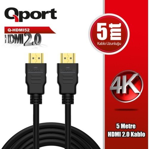 Qport Q-HDMI52 5m HDMI 2.0 Cable