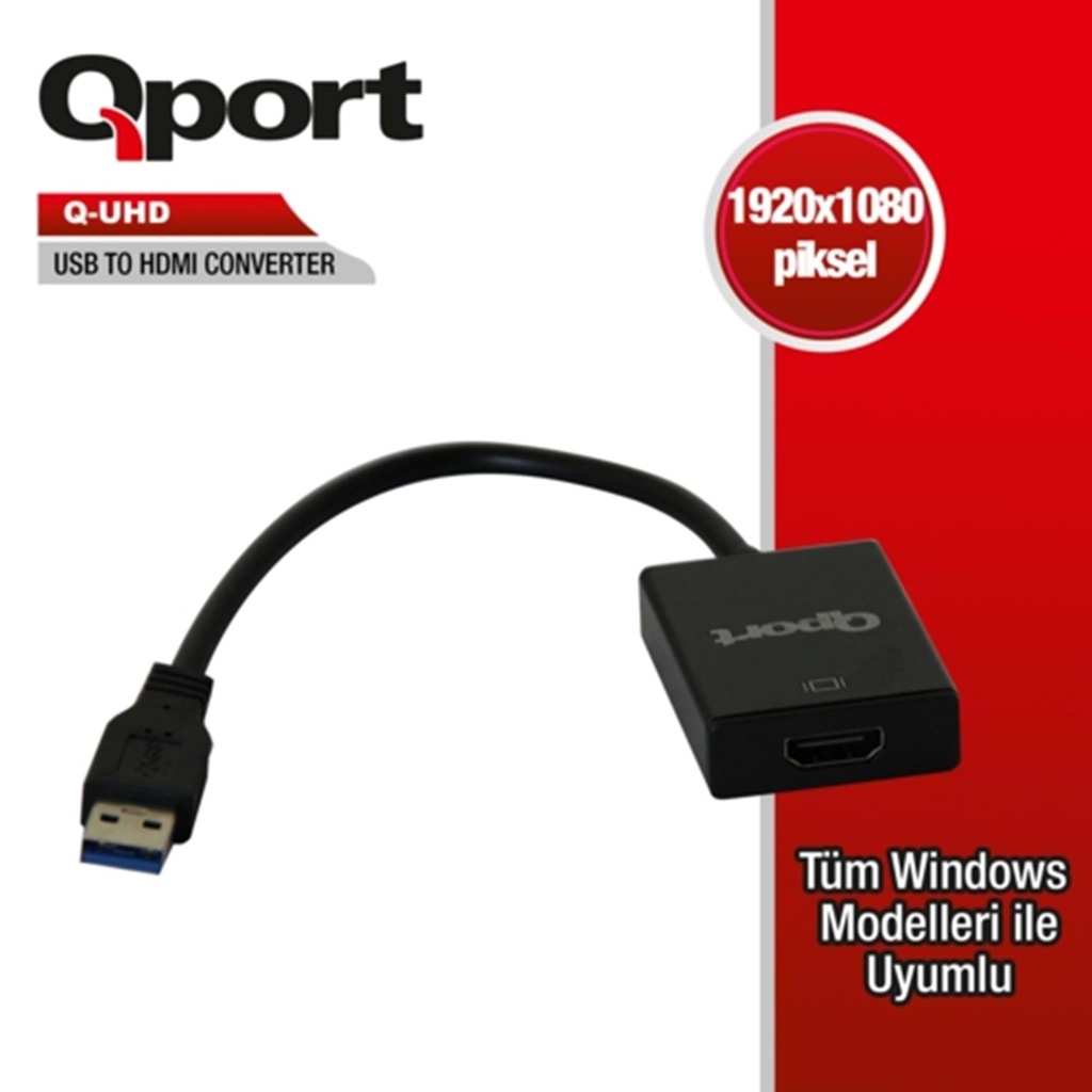 Qport Q-UHD USB 3.0 To Hdmi Converter