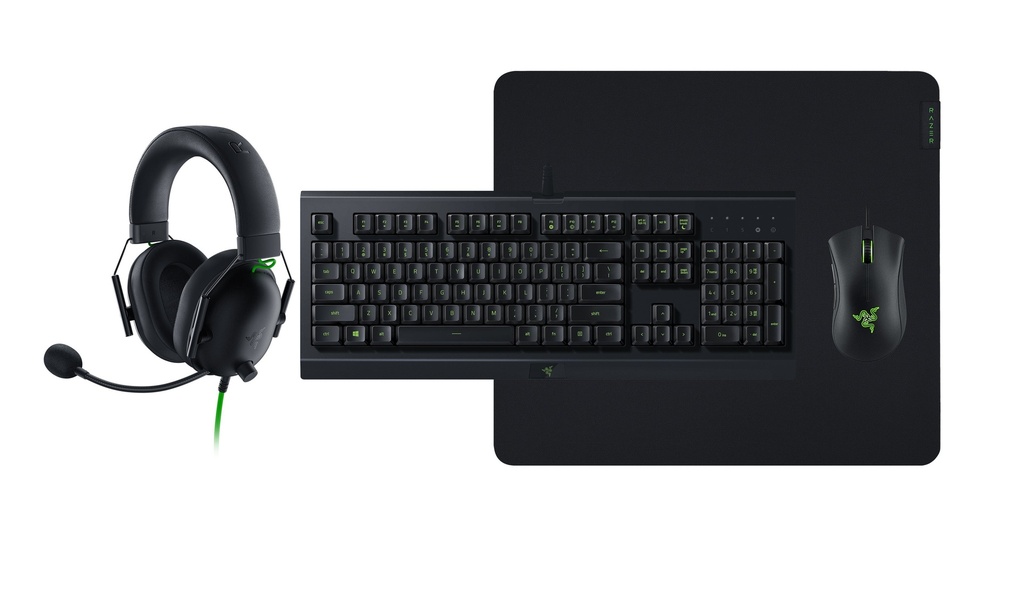 Razer Power Up Gaming Bundle V2 : Cynosa Lite, Gigantus V2 L,DeathAdder Essential, BlackShark V2 X,