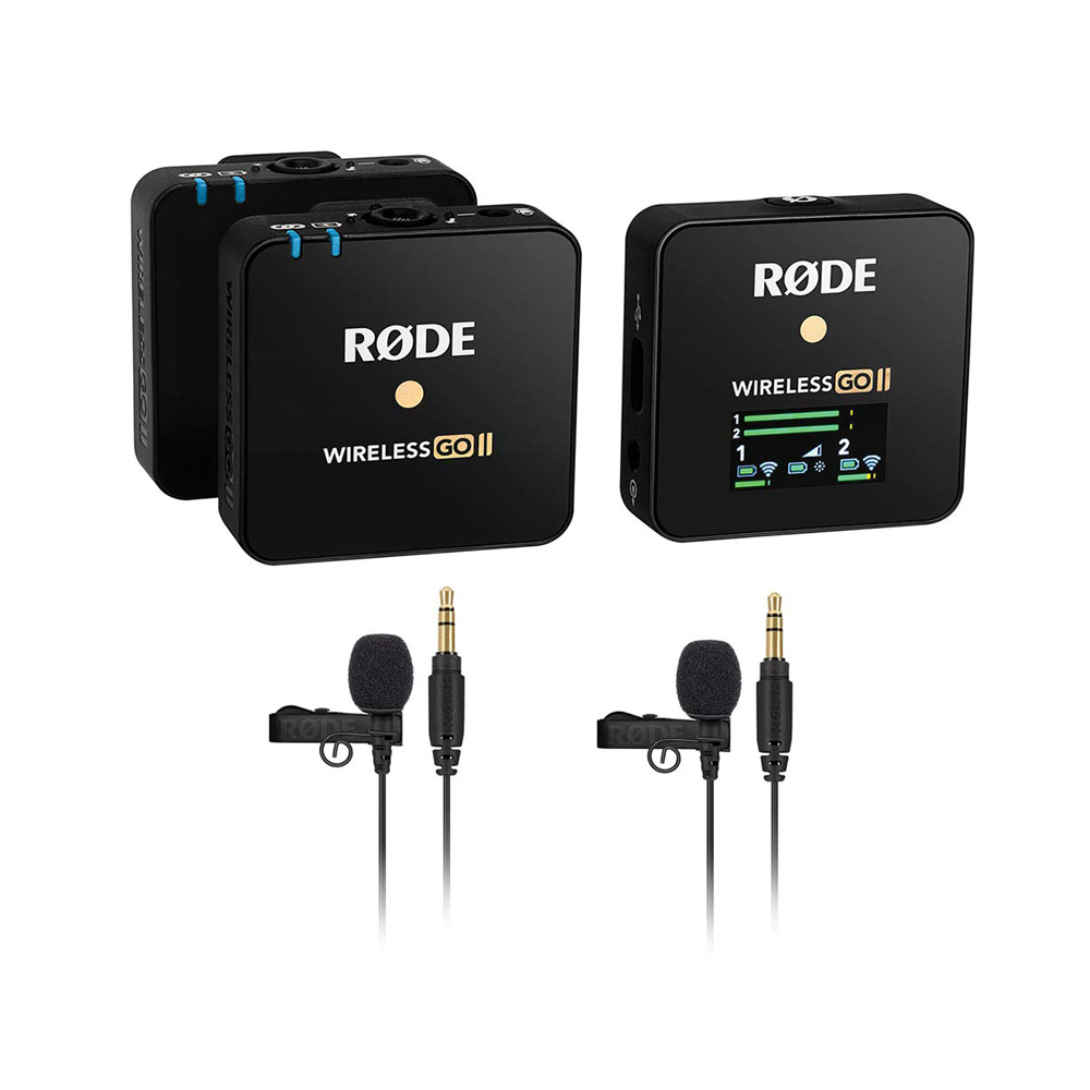 Rode Wireless GO II Compact Digital Wireless MicrophoneSystem/Recorder (2.4 GHz, Black)