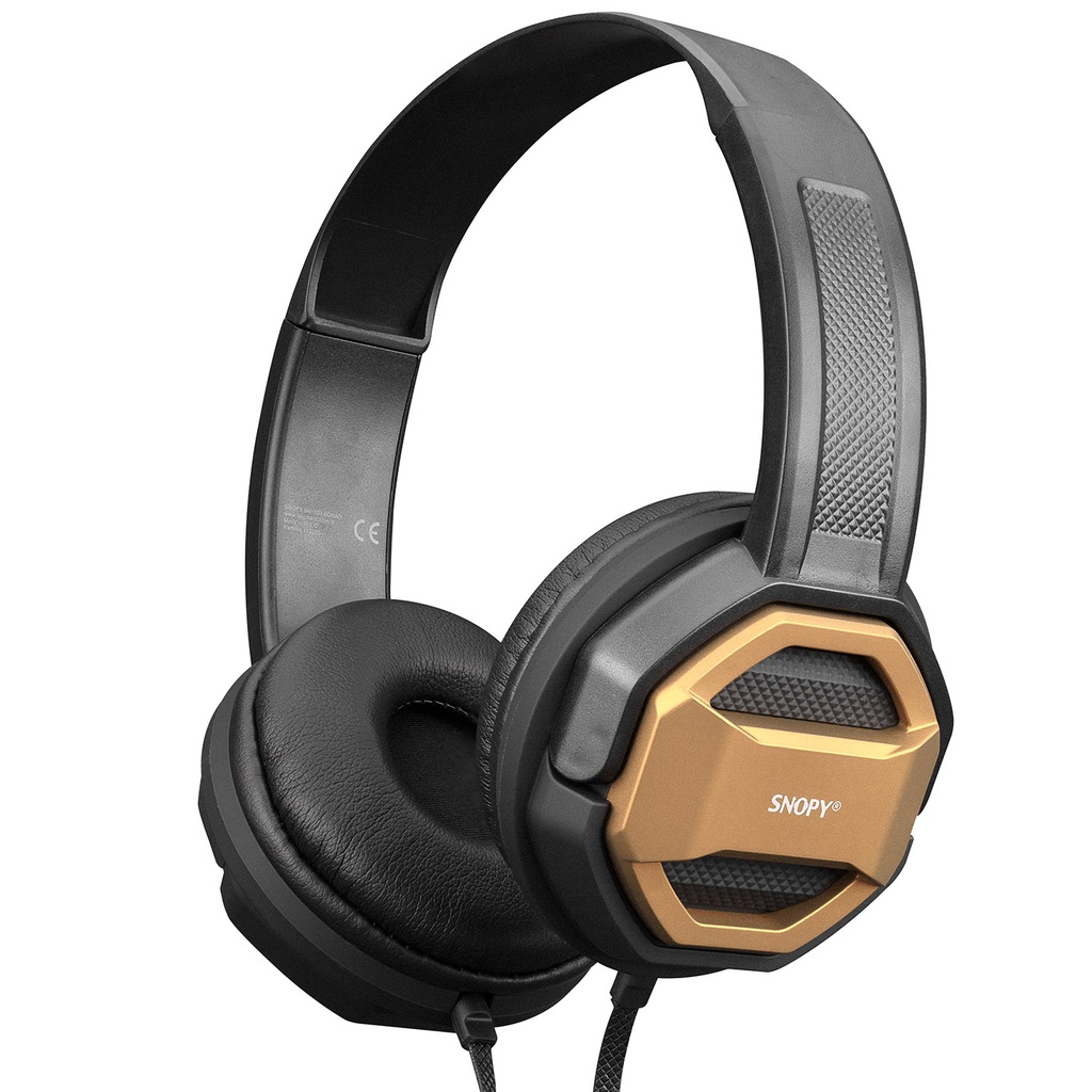 Snopy SN-101 BONNY Gold PC-with Mic Stereo Headphone 