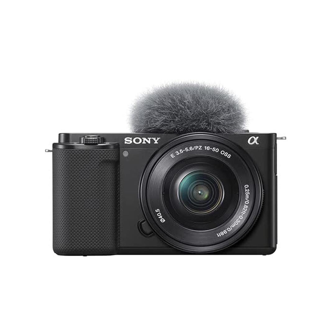 Sony ZV-E10 Mirrorless Camera with 16-50mm Lens (ILCZV-E10L)(Black)