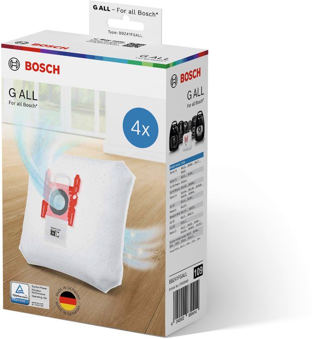BOSCH BBZ41FGALL Vacuum cleaner dustbag PowerProtect Type G ALL