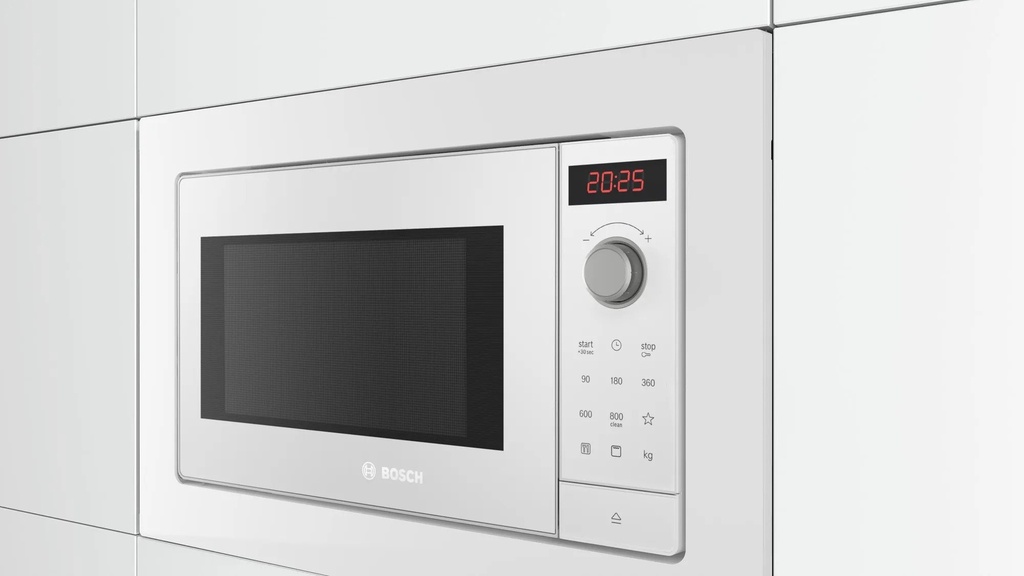 BOSCH BEL653MW3 Series 2 Built-in microwave 59x38cm White with 3 different heating programs and 5-stage GRILL
