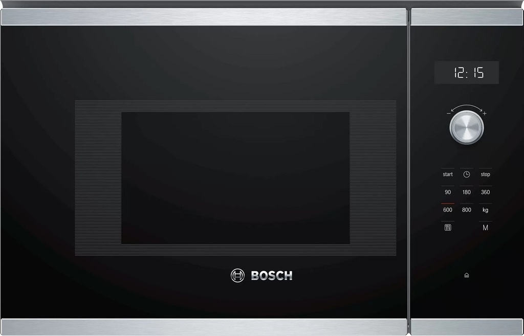 BOSCH BFL524MS0 Serie | 6 Built-In Microwave 60x38cm  Steel with 3 different heating programs and 5 stages