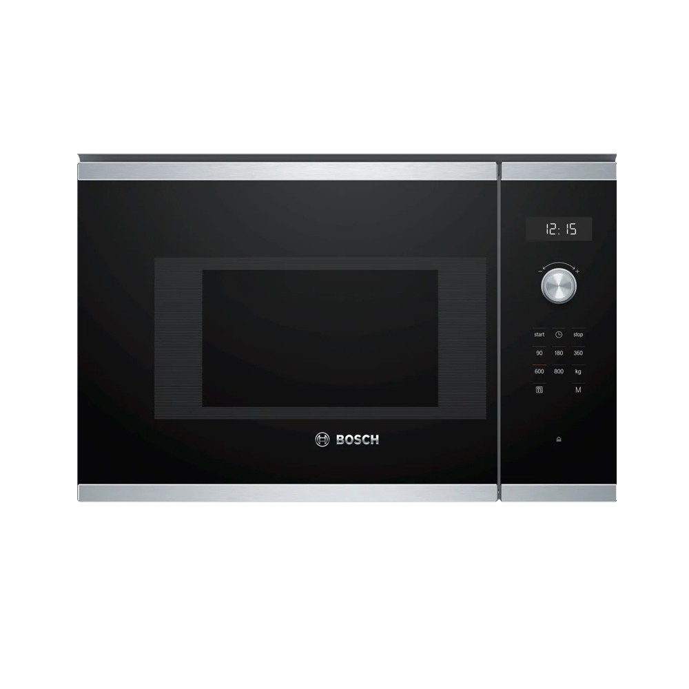 BOSCH BFL524MS0 Serie | 6 Built-In Microwave 60x38cm  Steel with 3 different heating programs and 5 stages