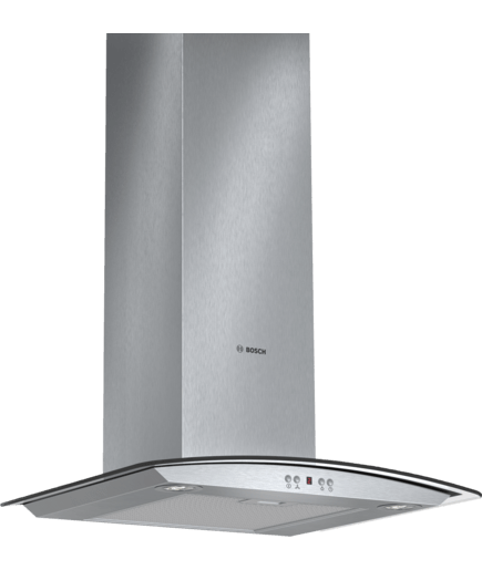 BOSCH DWA06E652 Serie | 4 wall-mounted cooker hood 60cm clear glass Steel/Glass 3-stage with 610m3 ventilation capacity