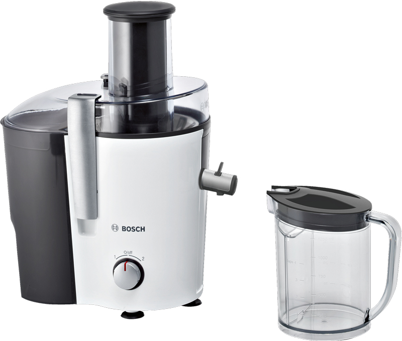 BOSCH MES25A0 Centrifugal juicer VitaJuice 2 Opportunity to squeeze juice without cutting 700W White