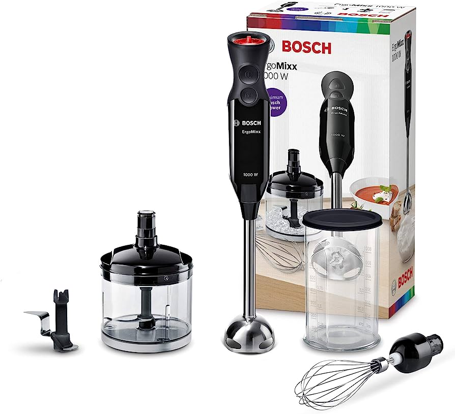 BOSCH MS61B6170 Hand blender ErgoMixx 1000W Black Ice Crusher Silent