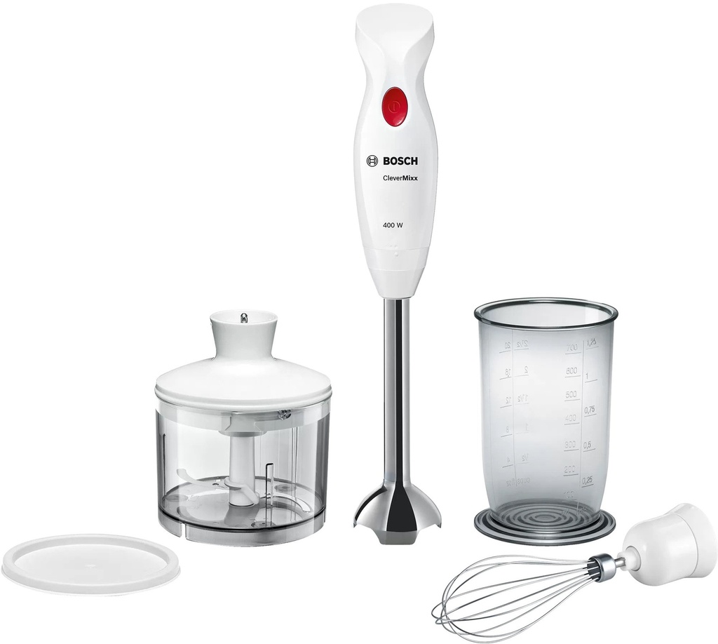 BOSCH MSM24500 Hand blender CleverMixx 400W White, deep red