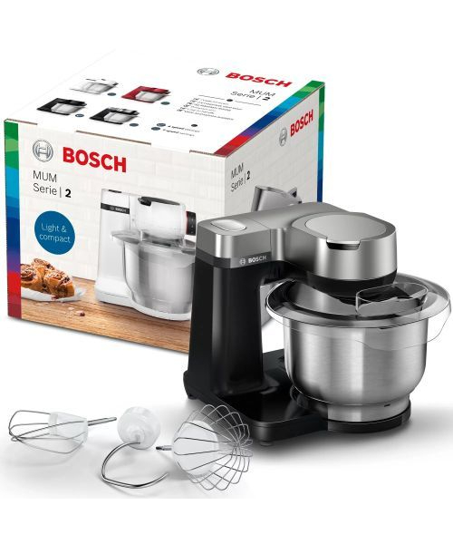 BOSCH MUMS2VM00 Kitchen machine MUM Serie | 2 Silver/Black Kneading 900W 3.8L