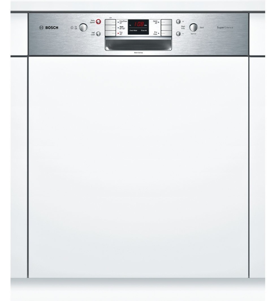 BOSCH SMI46KS00T Serie | 4 semi-integrated dishwasher 60cm Stainless steel 6 Programs Super Quiet, Hygiene, 9.5lt. water, 3rd Drawer for 12+1 persons