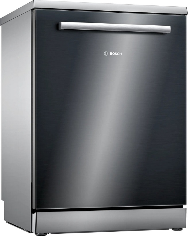 BOSCH SMS4HMB62T Freestanding Dishwasher 60 cm Black 3rd Basket for Black Glass Cutlery with 6 Programs Smart Dosing for 14 People