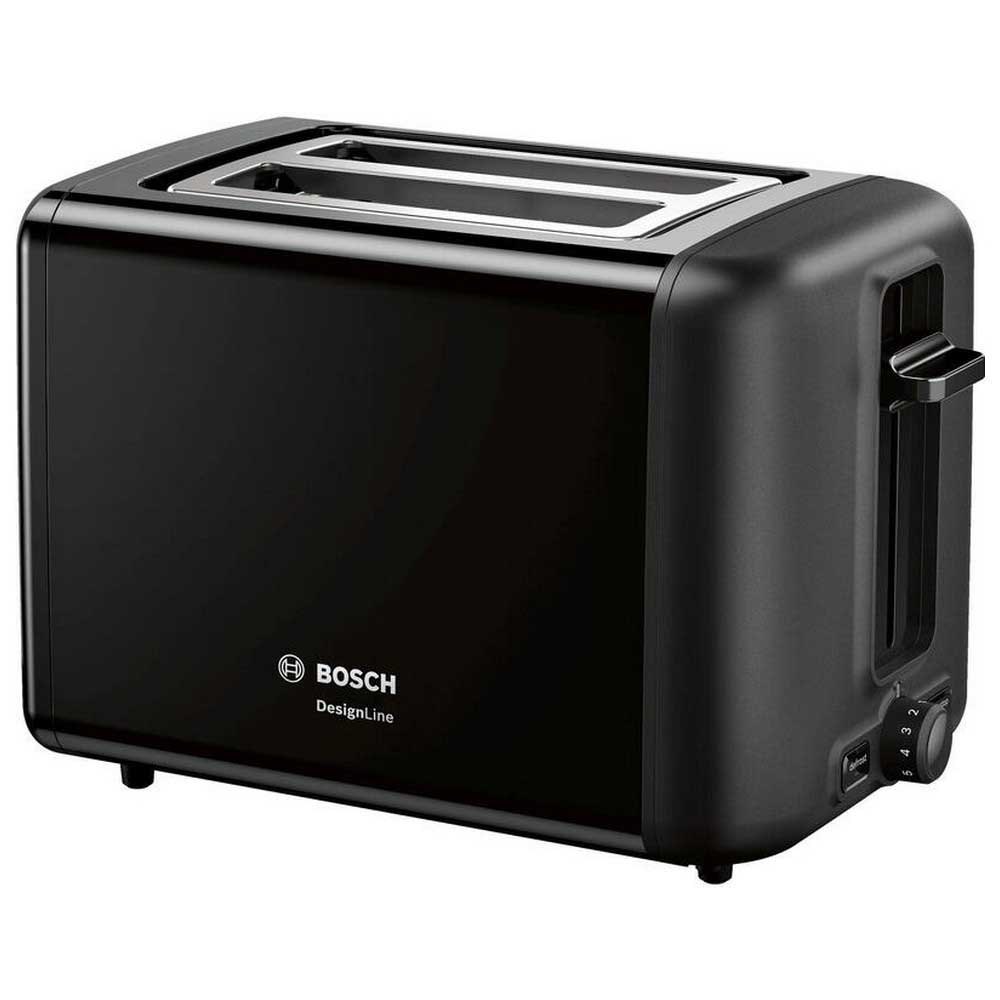 BOSCH TAT3P423 Compact toaster DesignLine Toaster Black Double compartment 970W