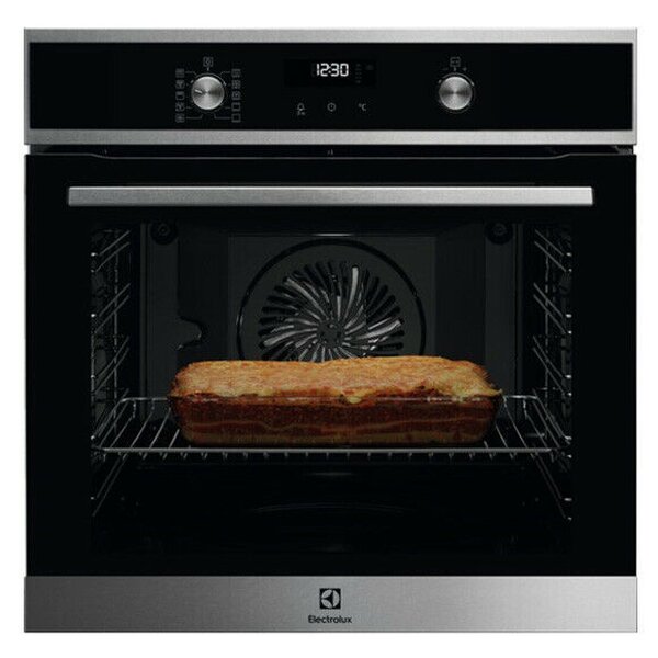 ELECTROLUX KOFDP40X 8 Function Pyrolytic Black Turbo Oven 71L energy class - A