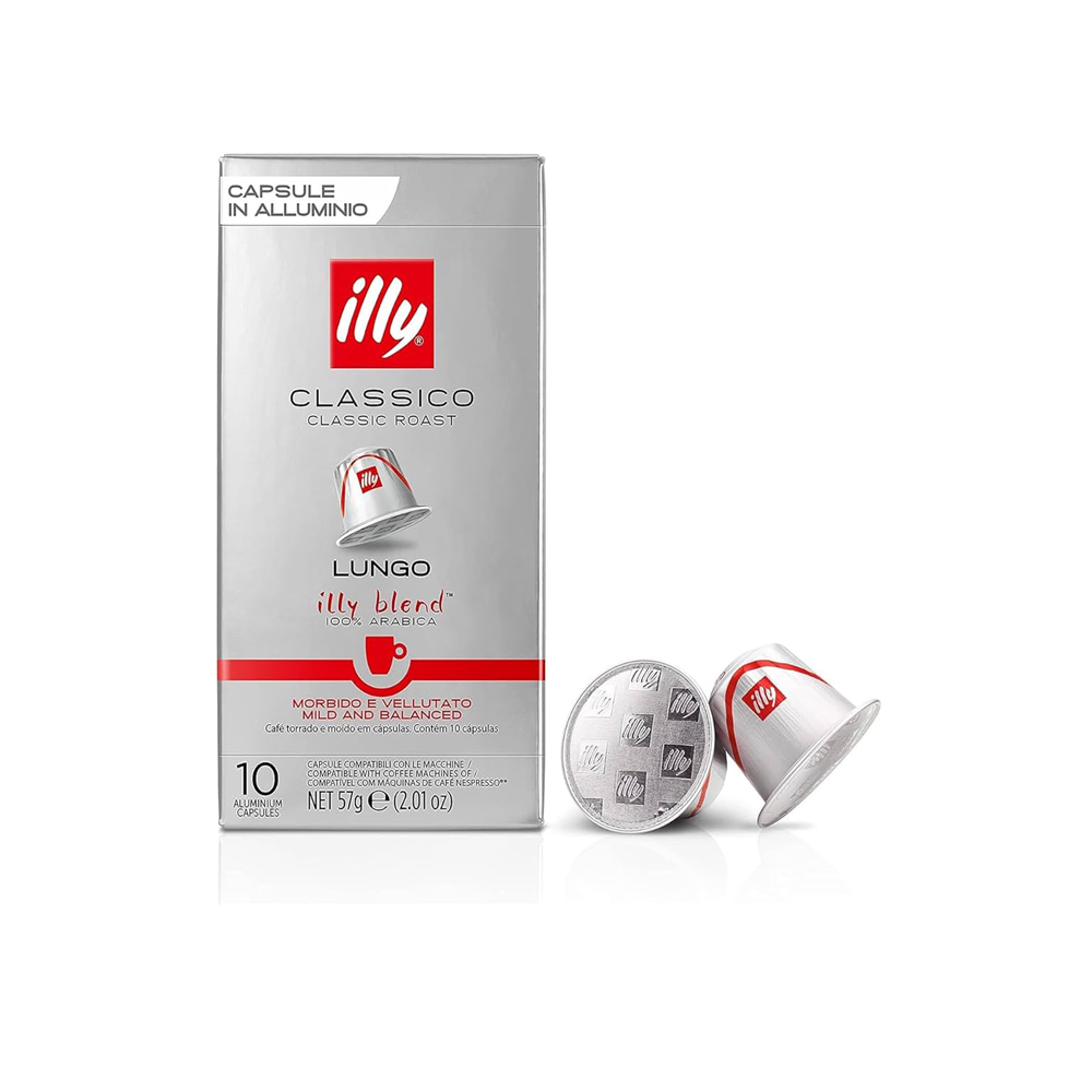 ILLY Classico Lungo Illy Blend 100% Arabica Coffee Capsule