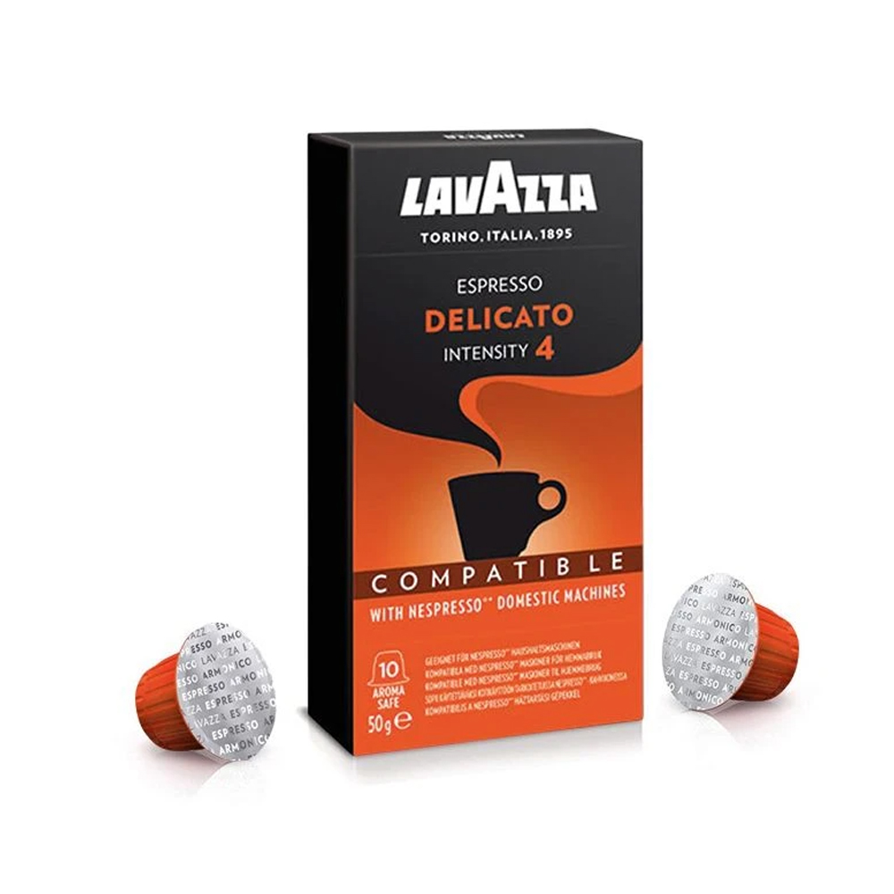 Lavazza Espresso Delicato, Nos Nespresso Compatible Coffee Capsules