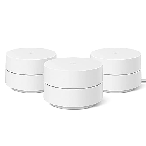 Google Wifi - AC1200 - Mesh WiFi System - Wifi Router - 4500 Sq Ft Coverage - 3 pack