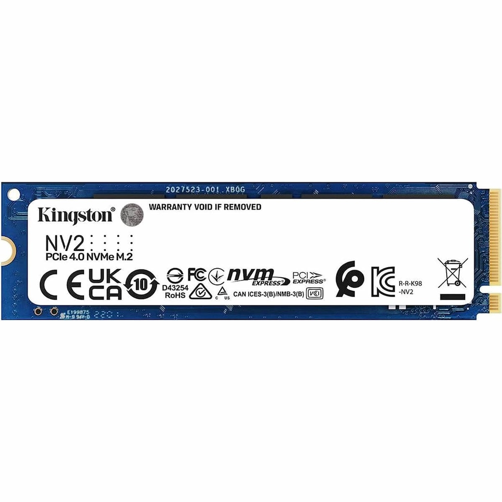 Kingston 500GB NV2 M.2 2280 PCIe 4.0 x4 NVMe SSD SNV2S/500G