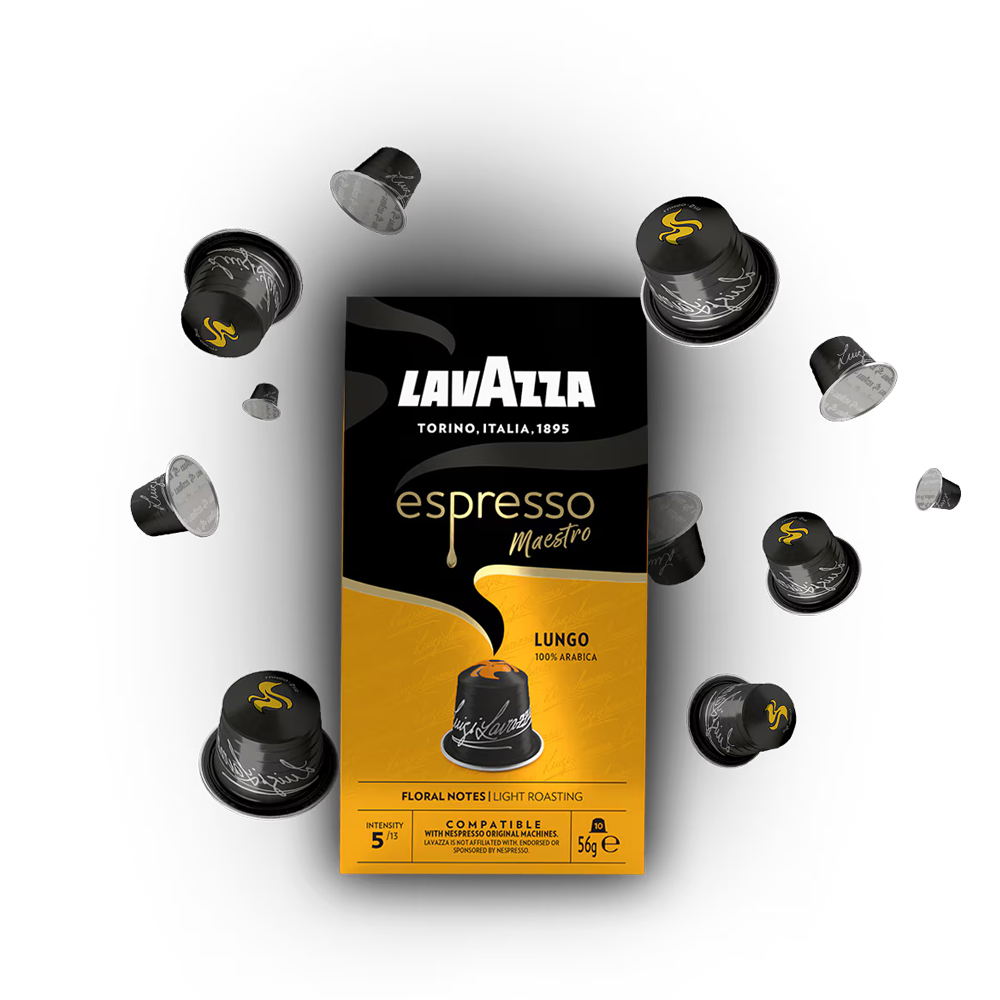 Lavazza Espresso Maestro Lungo 100%arabica Compatible Coffee Capsules