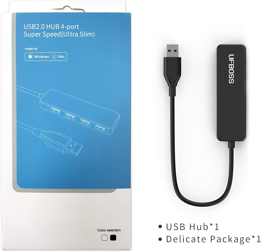 USB2.0 HUB 4-Port Super Speed (Ultra Slim)