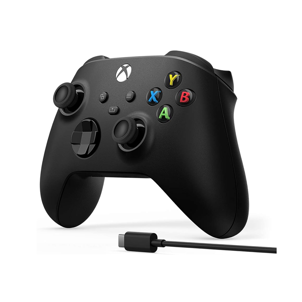 Xbox Core Wireless Controller + USB-C Cable – Carbon Black