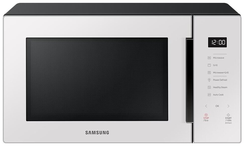 SAMSUNG MG30T5018UE/ET Solo Microwave Oven witch Grill, 30L, 900W, White/Black