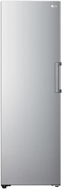 LG GTF41PZGSZ Freezer with Smart Inverter Compressor, 1 Door, No Frost, 355L, 186x59.5x70.7cm, Quick Freezer Function, Energy Class E, Anti-Fingerprint, Stainless Steel