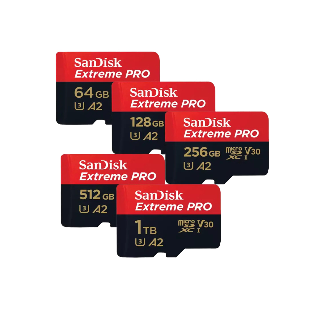 SanDisk Extreme Pro microSDXC 64GB to 1TB