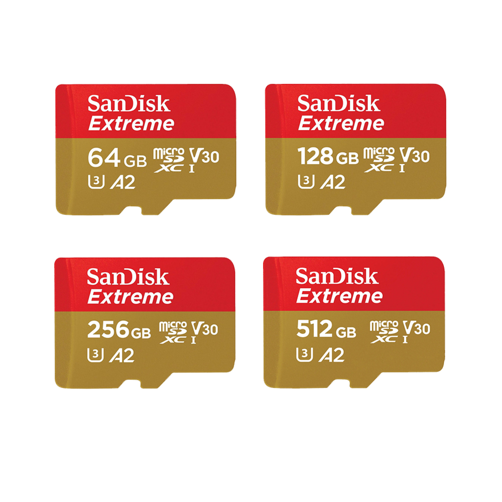 SanDisk  Extreme MicroSDXC UHS-I Memory Card Speed up to 170MB/S, Read 90MB/S to 130MB/S